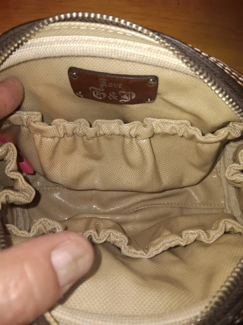 Juicy Couture Rare Vintage Y2k Scottie Zippy Cosmetics Bag